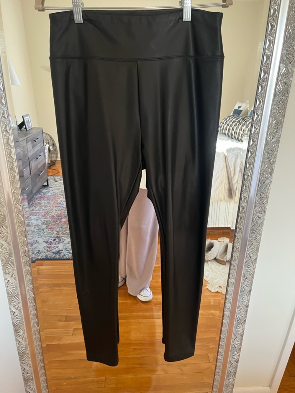 wild fable Black Faux Leather High-Rise Leggings